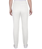 Pantalón recto pull-on de sarga suave color marfil - Ruby Rd