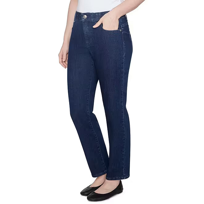 Jeans de bota ancha de mezclilla suave elásticos - Indigo oscuro - Ruby Rd