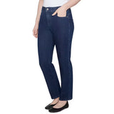 Jeans de bota ancha de mezclilla suave elásticos - Indigo oscuro - Ruby Rd