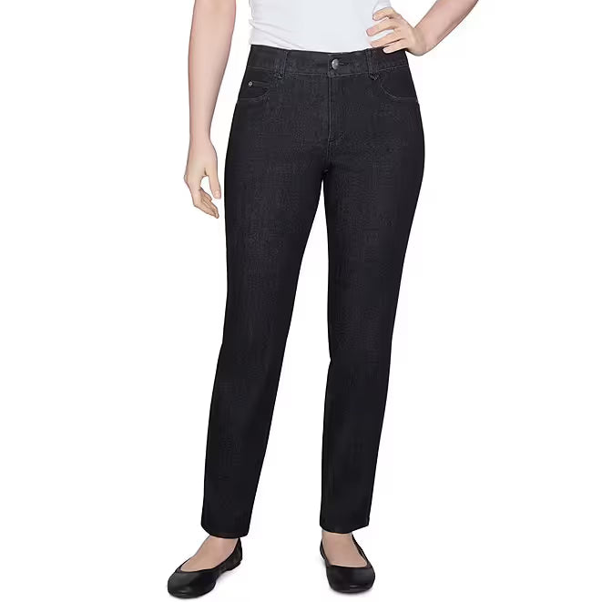 Jeans Negros Suaves con Bota Acampanada sin Cremallera - Ruby Rd