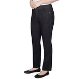 Jeans Negros Suaves con Bota Acampanada sin Cremallera - Ruby Rd