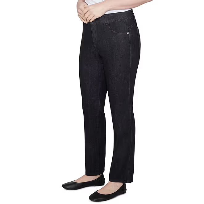 Jeans Negros Suaves con Bota Acampanada sin Cremallera - Ruby Rd