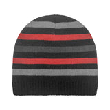 FLEECE LINED ACRYLIC STRIPE BEANIE