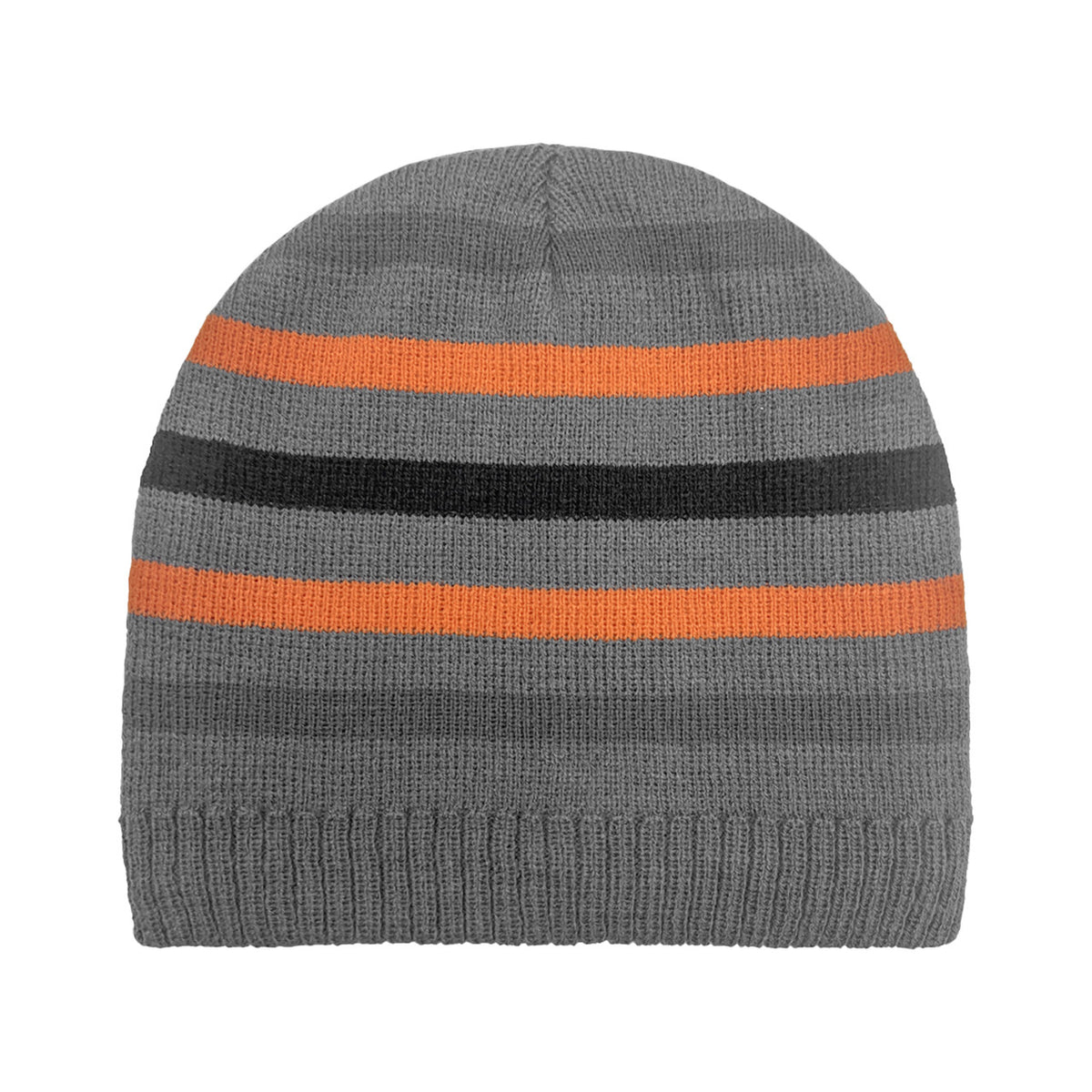 FLEECE LINED ACRYLIC STRIPE BEANIE