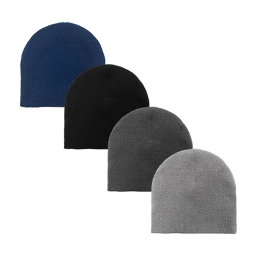 GORRO REVERSIBLE DE PUNTO ACRÍLICO A RAYAS EN 3 COLORES