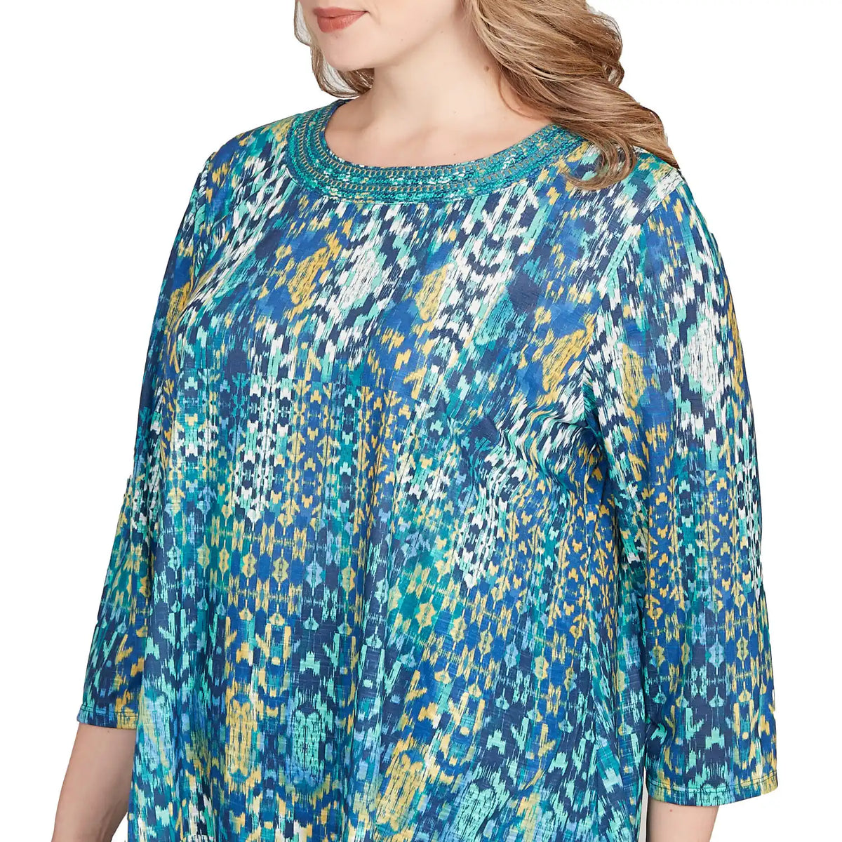 Blusa de punto bordada Plus Kaleidoscope - Ruby Rd