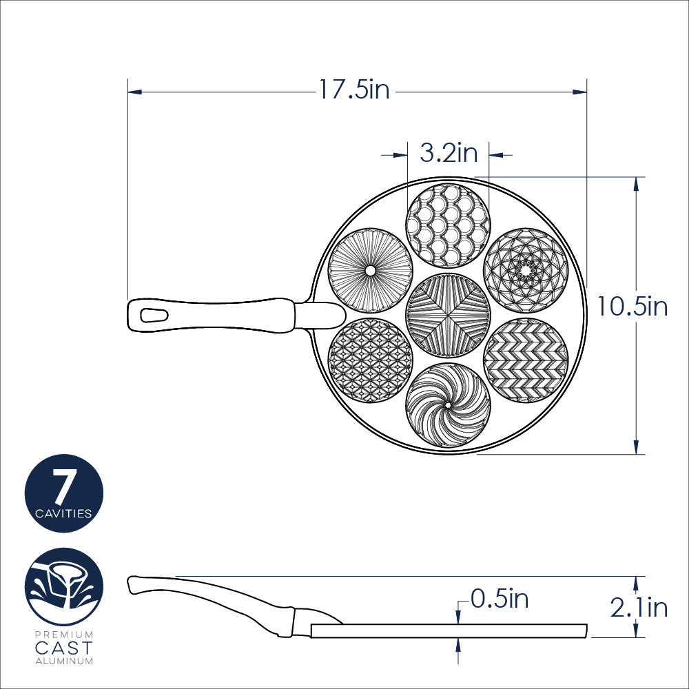 Sartén para panqueques con diseños