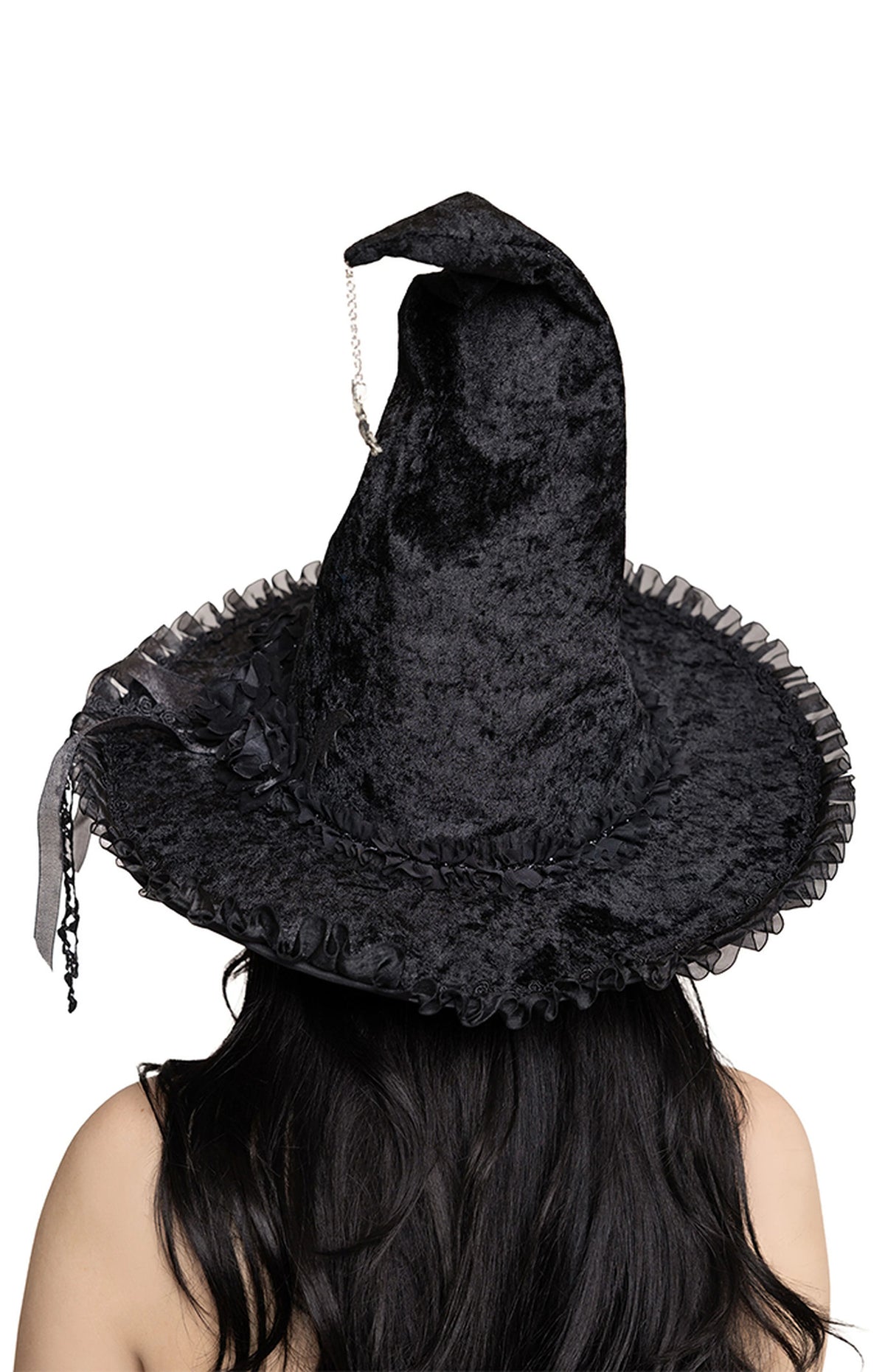 Sombrero de bruja de terciopelo Dark Lolita