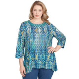Blusa de punto bordada Plus Kaleidoscope - Ruby Rd