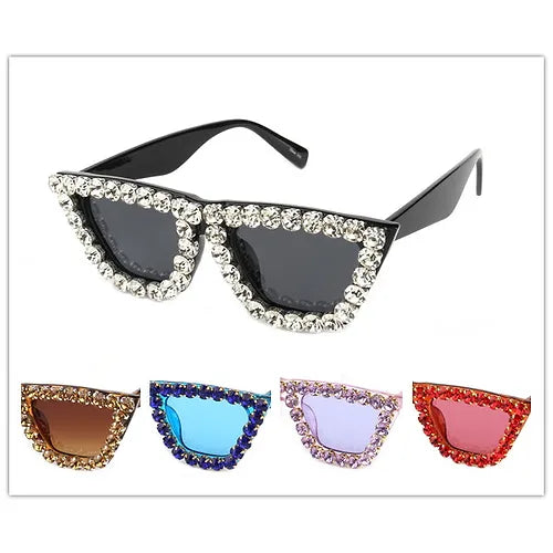 GAFAS DE SOL CON BORDES DE PEDRERÍA