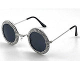 GAFAS DE SOL DE METAL REDONDAS CON GEMAS CONTORNEADAS