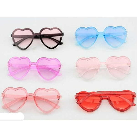 GAFAS DE SOL EN FORMA DE CORAZÓN, COLORES SURTIDOS