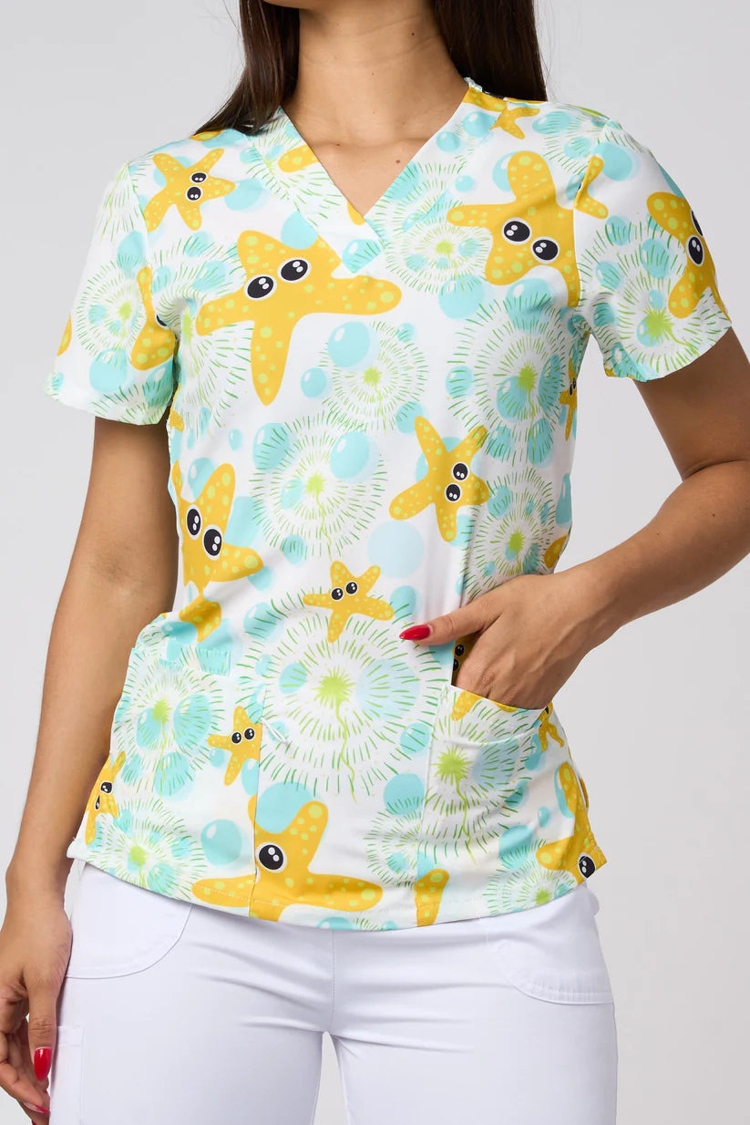 CAMISAS ESTAMPADAS BLANCAS SEAS STAR