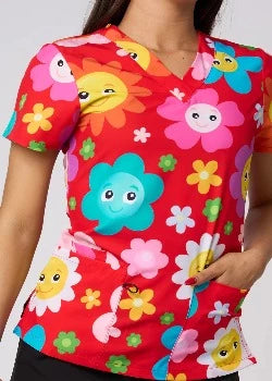 CAMISAS ESTAMPADAS ROJAS FUN FLOWERS