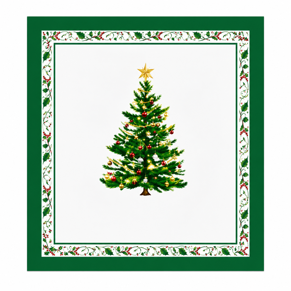 Servilleta de Cóctel Hogar para las Fiestas 5" 3 capas
