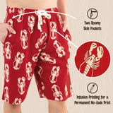 Pantalones cortos de pijama de langosta para hombre