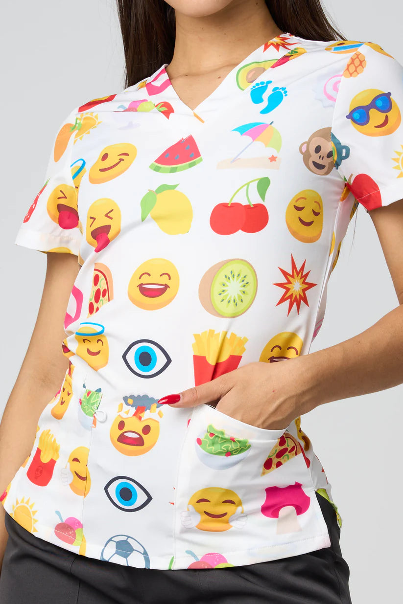 CAMISAS ESTAMPADAS BLANCAS SWEETCHEEKS