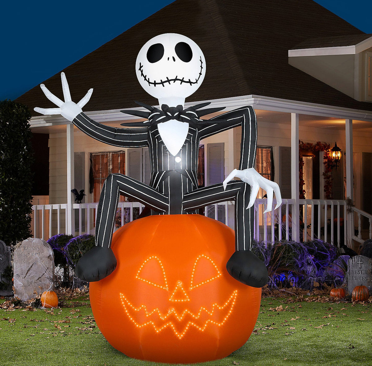 Jack Skellington Inflable de 10 pies con Espectáculo de Luces