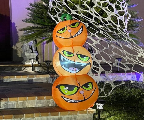 4FT Tall 3 Pumpkins Stacked