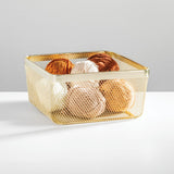 Basket  Brass 12 x 12 x 6
