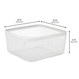 Basket White  12 x 12 x 6