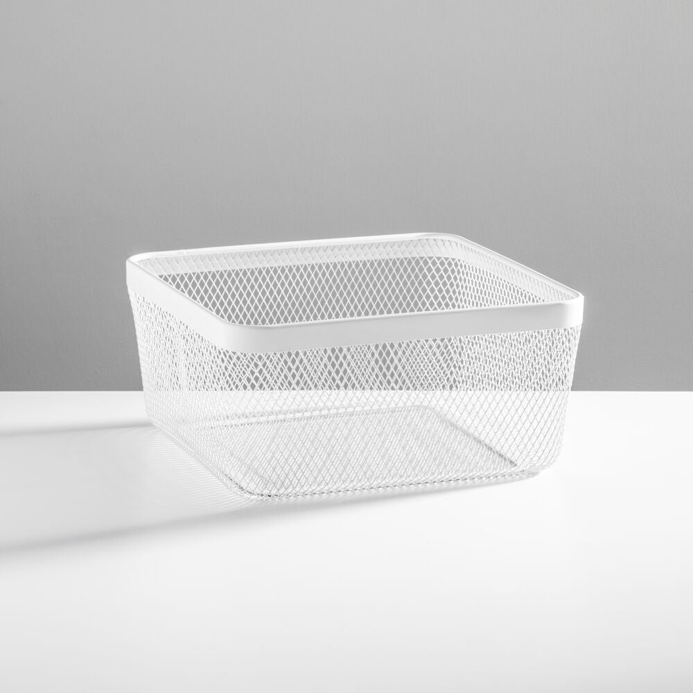 Basket White  12 x 12 x 6