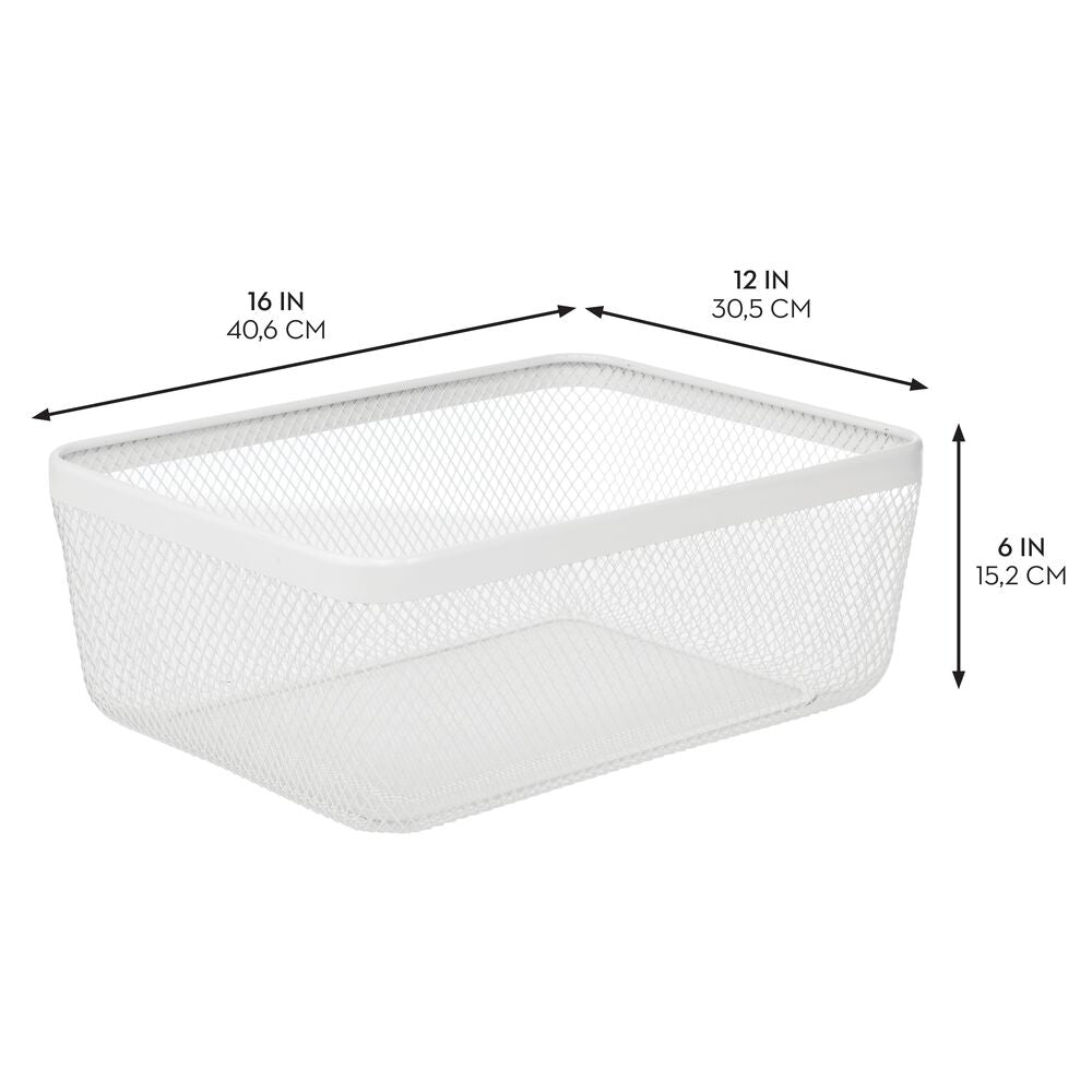 Cesta blanca 16 x 12 x 6