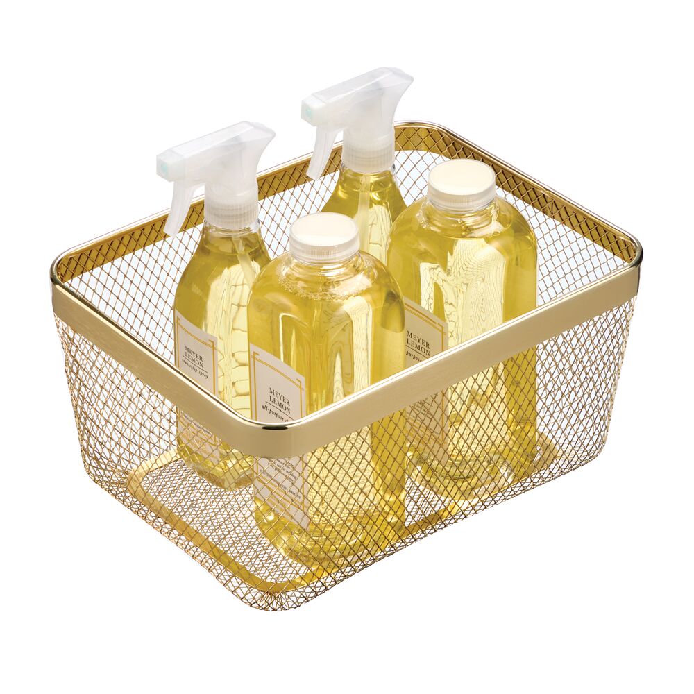 Basket Brass 12 x 9 x 6
