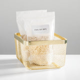 Basket Brass 12 x 9 x 6