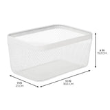 Basket White 12 x 9 x 6