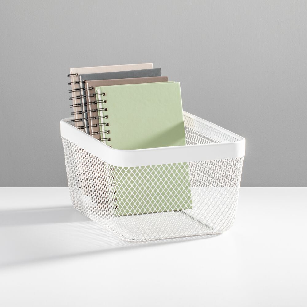 Basket White 12 x 9 x 6