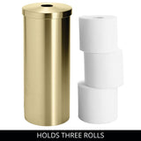 Patton Round Toilet Paper Roll  Brass
