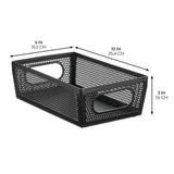 Papelera negra de 10x6x3