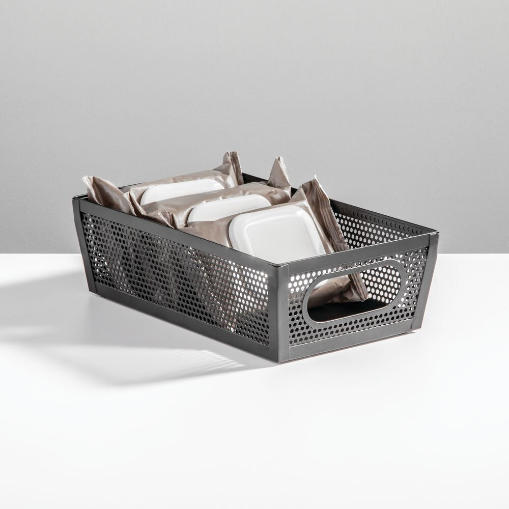 Papelera negra de 10x6x3