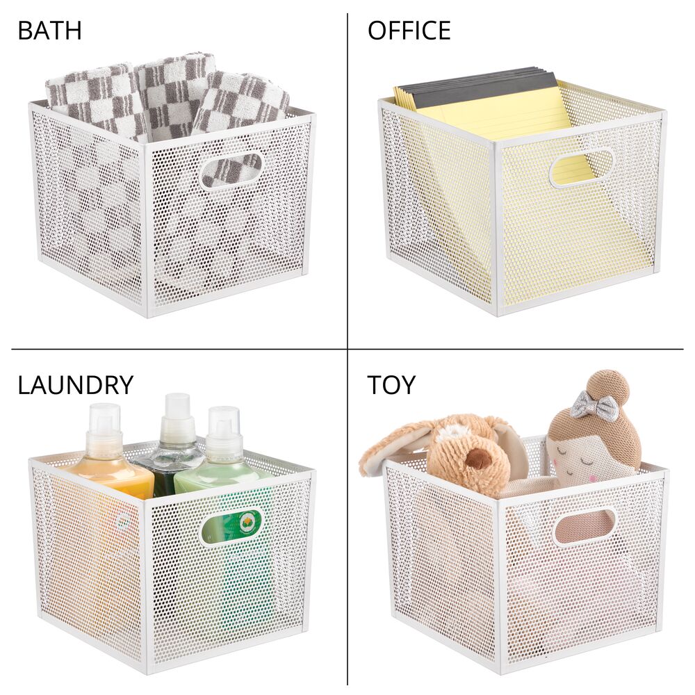 Contenedor de 10 x 10 x 8 blanco mate