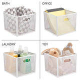 Contenedor de 10 x 10 x 8 blanco mate