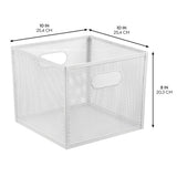 Contenedor de 10 x 10 x 8 blanco mate