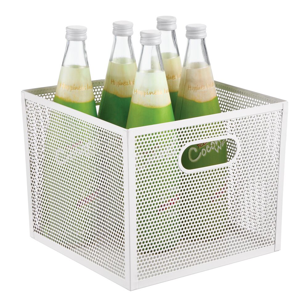 Contenedor de 10 x 10 x 8 blanco mate