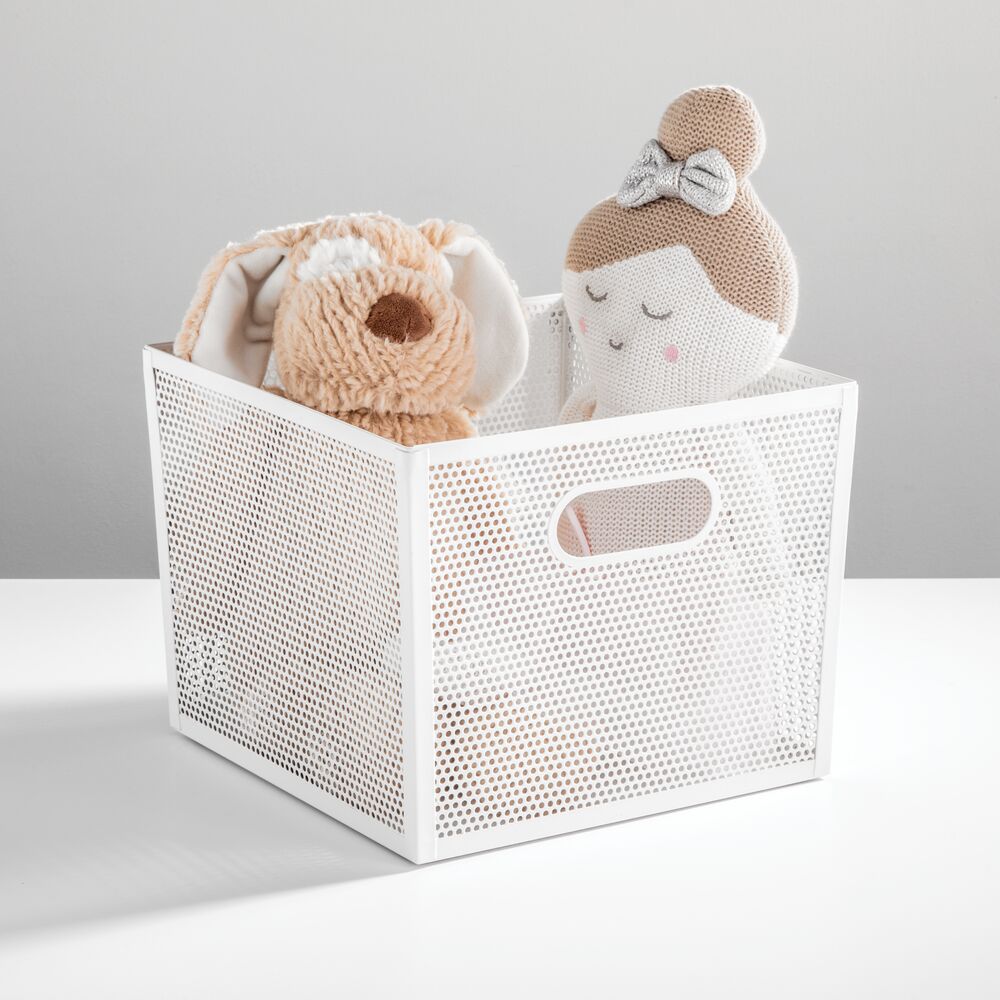 Contenedor de 10 x 10 x 8 blanco mate