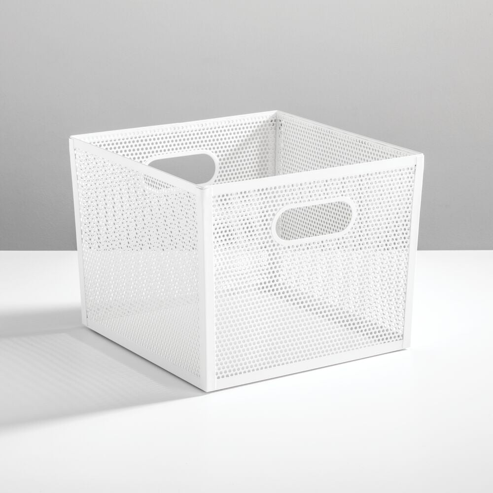 Contenedor de 10 x 10 x 8 blanco mate