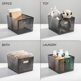 12x10x8  Bin Black