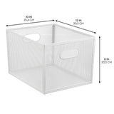 12x10x8 Bin Matte White