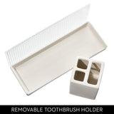 Fluted  Shield Toothbrush Tray