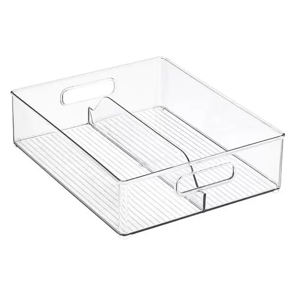 Linus Shallow Cubo apilable transparente
