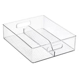 Linus Shallow Cubo apilable transparente