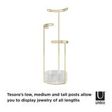 Tesora Jewelry Stand Brass