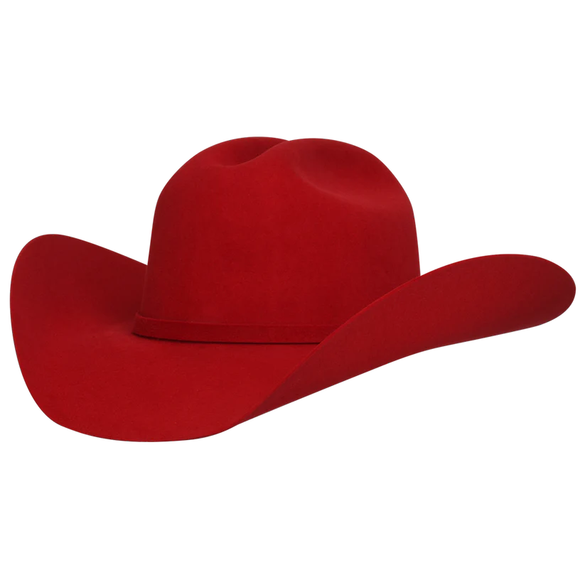 Sombrero de vaquero Cattleman rojo