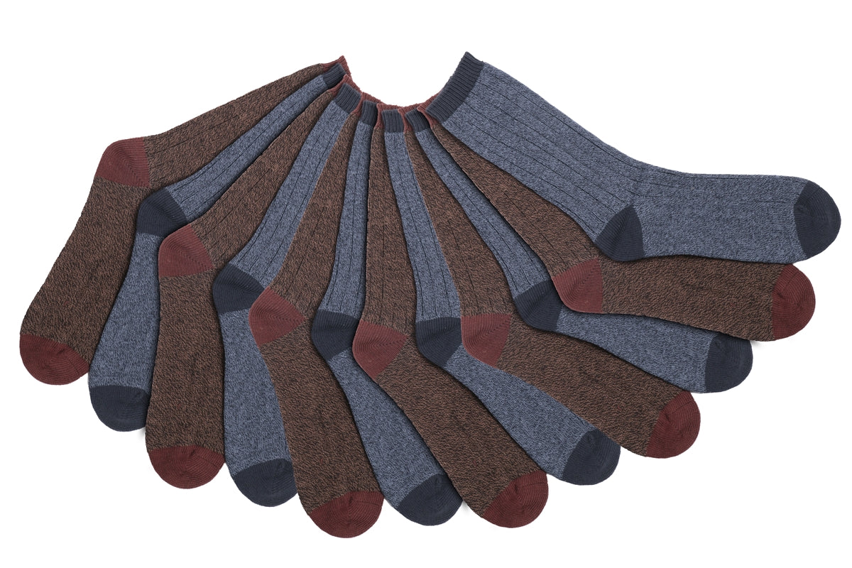 Calcetines de vestir acanalados para hombre, 2 pares