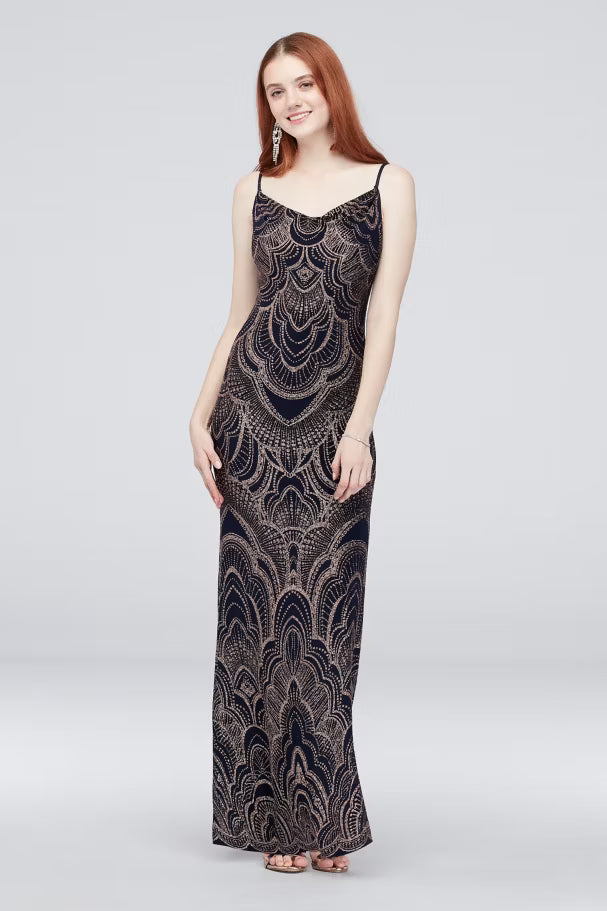 Vestido lencero ceñido con estampado brillante Slate - Jump