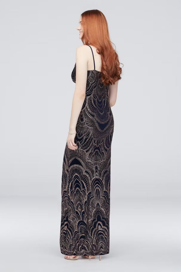 Vestido lencero ceñido con estampado brillante Slate - Jump